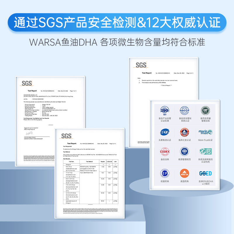 WARSA健盈华沙德国进口宝宝童年故事dha儿童婴幼儿鱼油挪威胶囊 - 图2