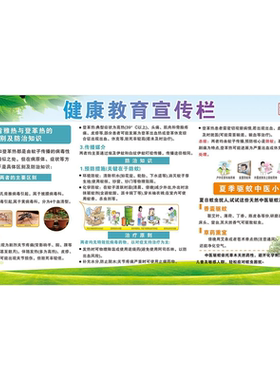 基孔肯雅热宣传大海报登革热防控预防知识除蚊灭四害挂图展板墙贴
