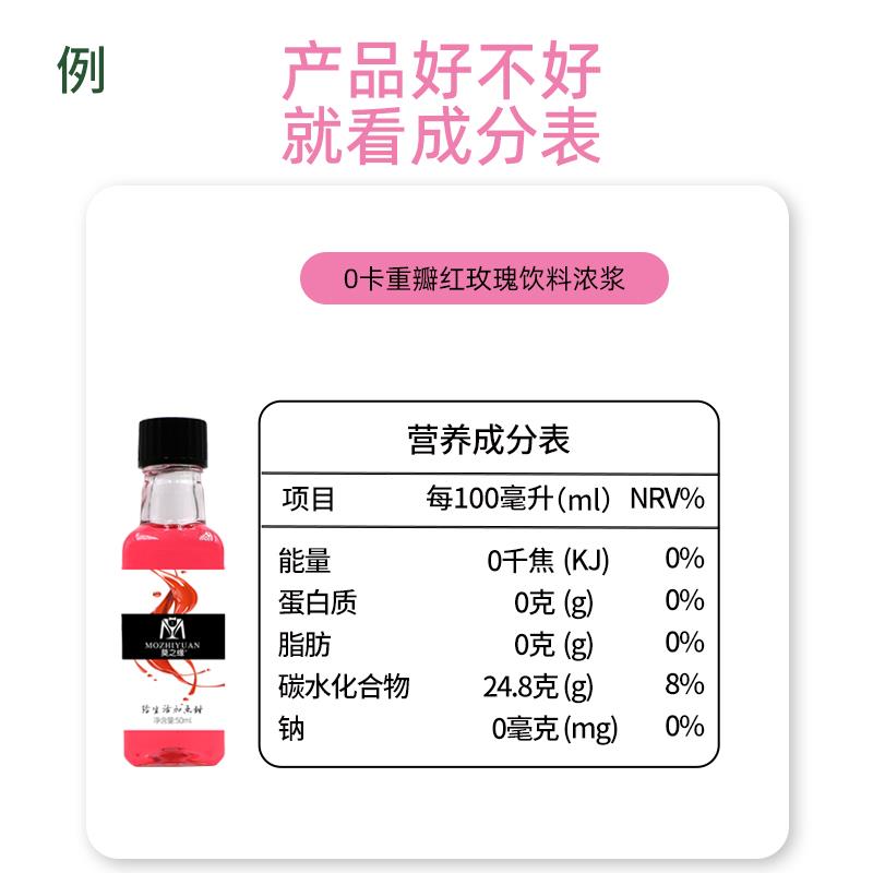 莫之缘0卡零卡浓浆小瓶装50mL香草焦糖榛果调酒茶饮料咖啡糖浆-图1