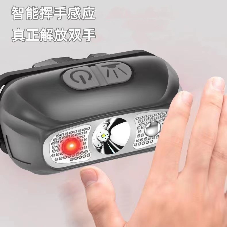 强光头灯户外迷你led夜钓鱼矿灯便携头戴式手电充电感应头灯,淘宝优惠券,粉丝福利购,淘宝优惠卷
