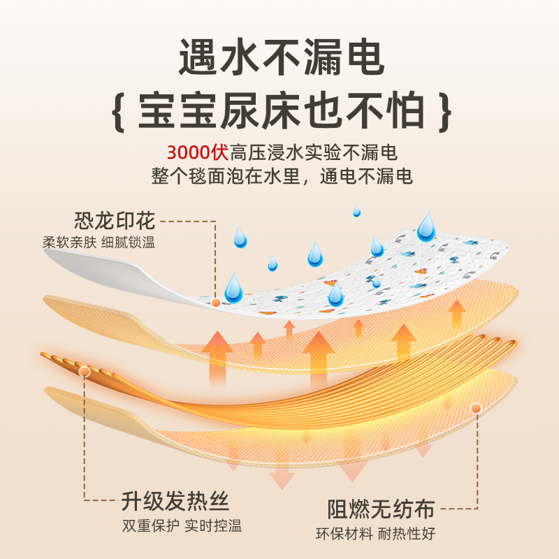 康佳电热毯子单人电褥子2023新款双人调温家用学生正品官方旗舰店