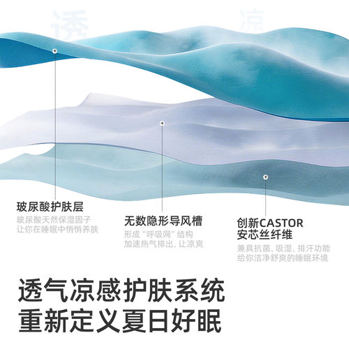 神气小鹿小冰被2.0玻尿酸夏凉被可机洗凉感空调被单双人抑菌夏被 - 图0