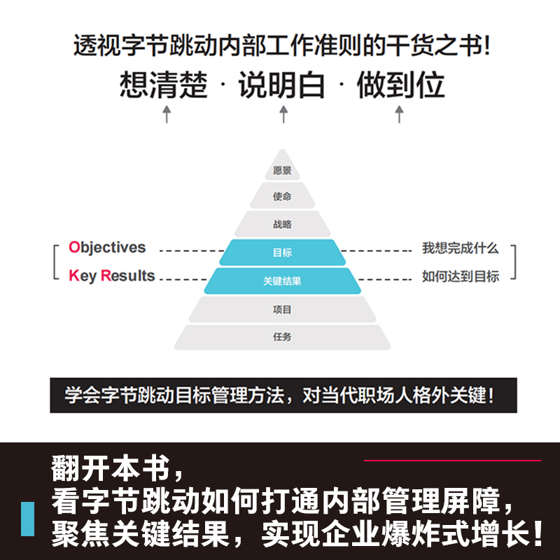 【书】【全2册】字节跳动目标管理法 零内耗看张一鸣带领字节跳动打通内部管理障碍 实现有效管理OKR工作法企业管理书籍