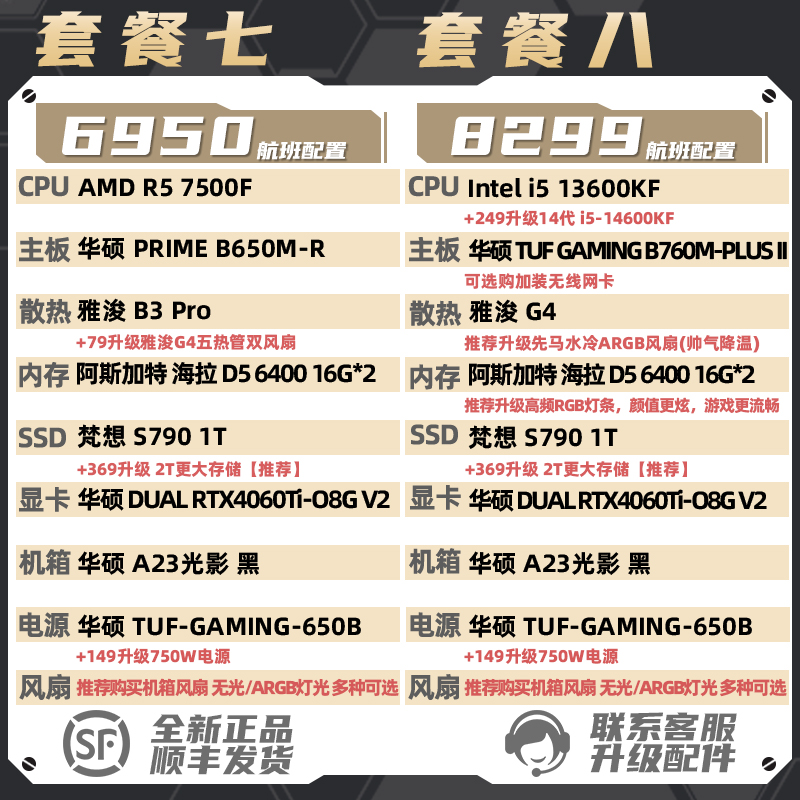 T04装机猿自营店5199航班RTX 4060 Ti/12400F/13400F/13600KF电脑-图3