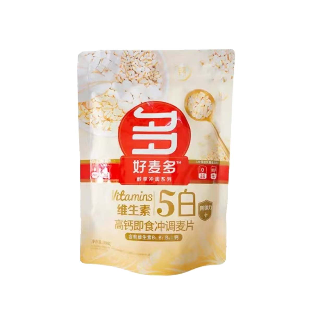 好麦多维生素5白高钙麦片5黑奇亚籽即食冲调燕麦片营养早餐350克 - 图3