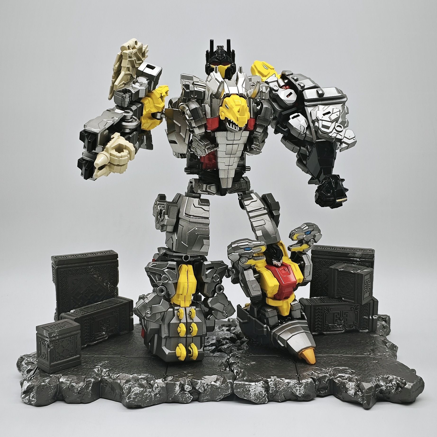 圆野模玩儿童变形玩具骇龙金刚修罗王陨落之神合体机械恐龙机器人 - 图3