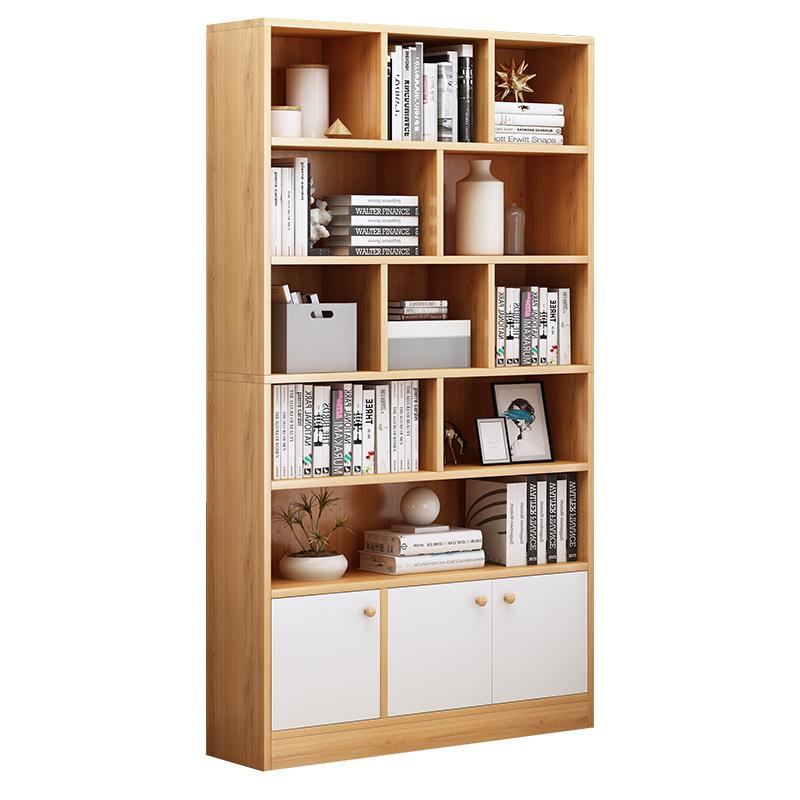 Bookcase and bookshelf combination simple modern living room cabinet with door bookcase economical multifunctional storage cabinet display cabinet