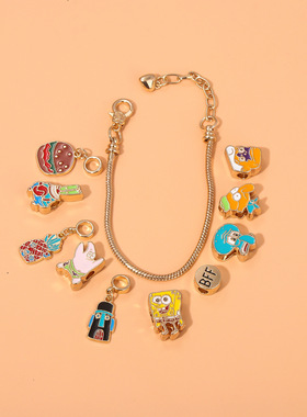 海绵宝宝周边DIY手链bff海绵宝宝章鱼哥蟹老板可爱卡通配饰礼物