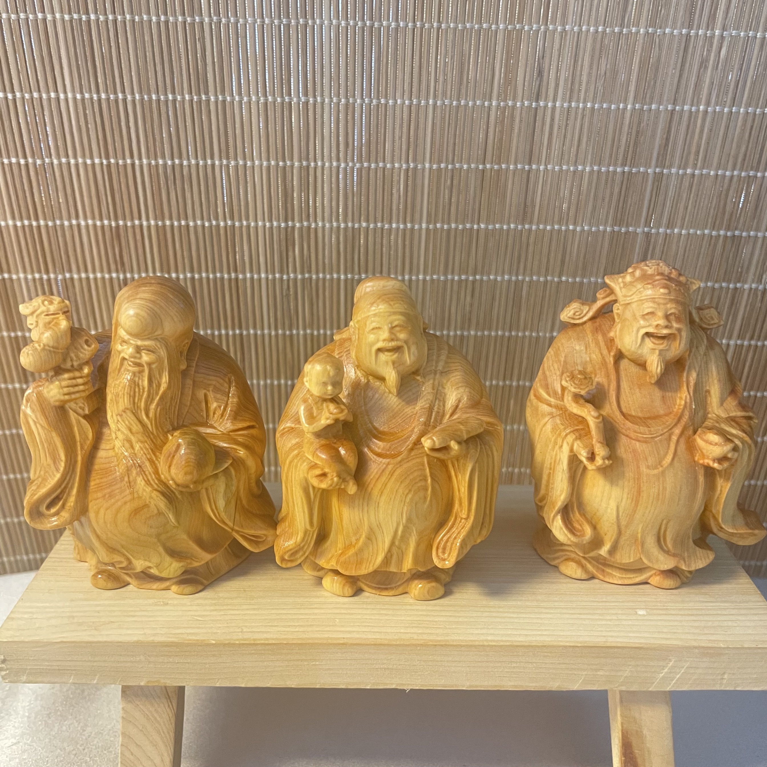 中国のセラミック仏像彫刻 福禄寿サムスン置物