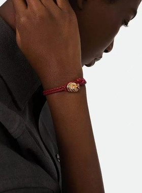 蛇年本命年皮革红绳手链