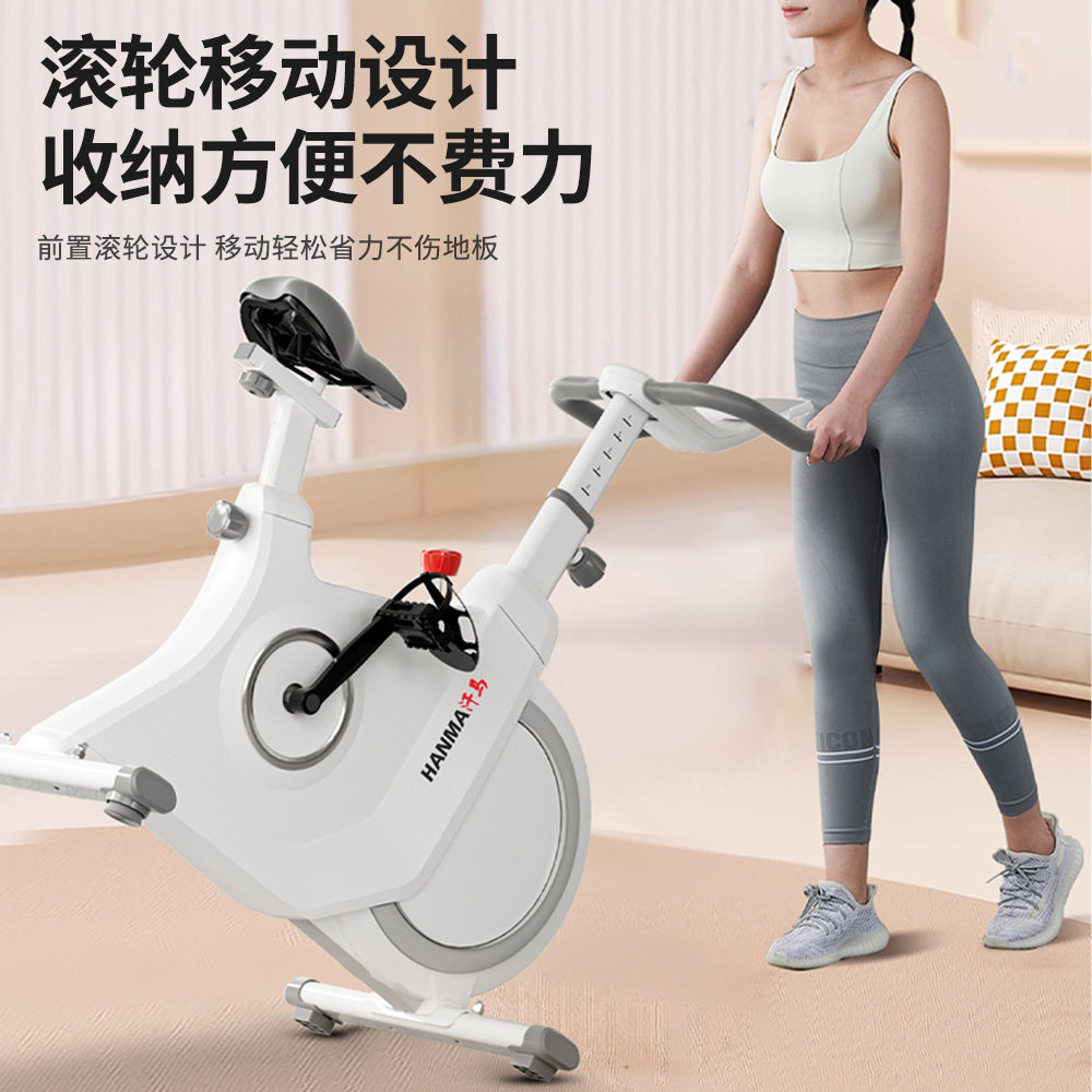 汗马智能自发电动感单车家用室内mini健身器材减肥静音运动自行车