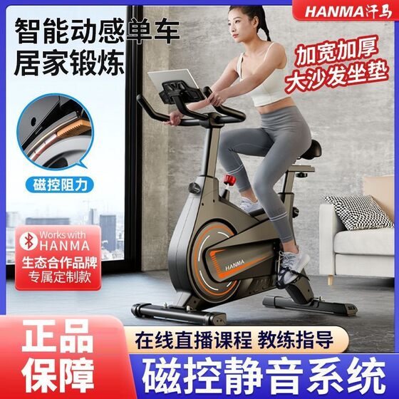 Hanma magnetically controlled spinning bike home indoor exercise bike gym equipment weight loss ultra-quiet sports bike