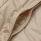 Soft and warm short cotton jacket with shirt collar and double patch pockets