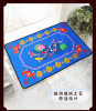 Entrance door mat blue nine fish pattern carpet foyer five elements
