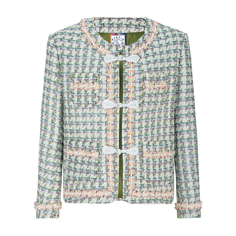 密扇2020秋冬新款千金方宽松短外套 密扇短外套