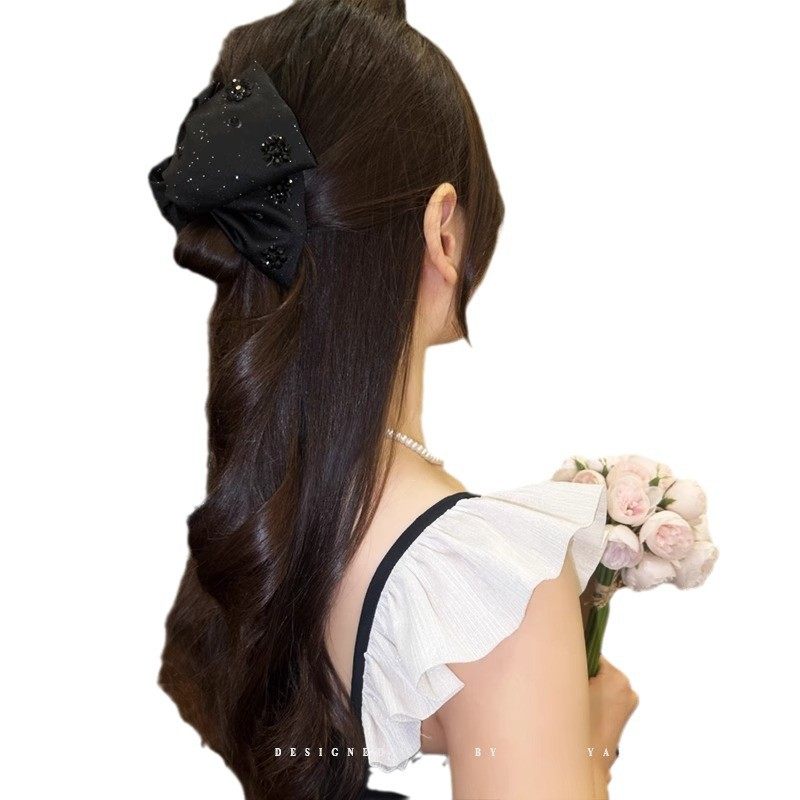 赫本风发夹路易斯蝴蝶结抓夹女后脑勺显发量头饰盘发感鲨鱼夹,淘宝优惠券,粉丝福利购,淘宝优惠卷