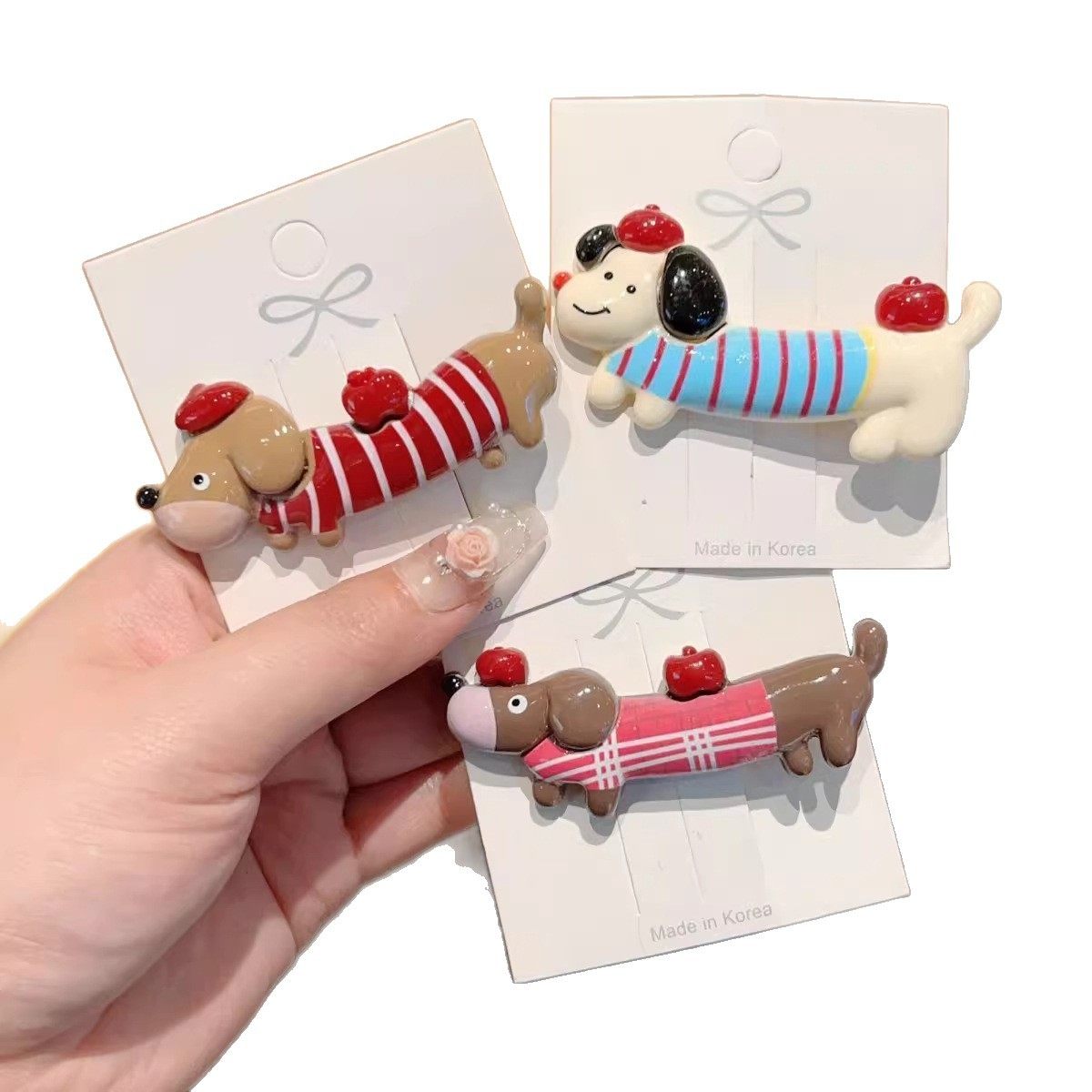 小狗鸭嘴夹新款头饰可爱ins腊肠狗发夹侧边刘海卡通发卡,淘宝优惠券,粉丝福利购,淘宝优惠卷