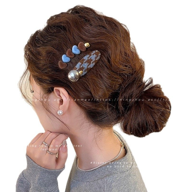 感发夹女爱心撞色侧边夹前额一字发卡碎发刘海夹2025新款头饰,淘宝优惠券,粉丝福利购,淘宝优惠卷