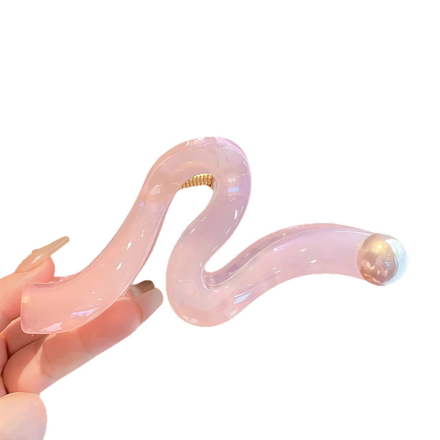 韩国设计师款人鱼姬梦幻波浪珍珠抓夹女大号大量多鲨鱼夹盘发头饰,淘宝优惠券,粉丝福利购,淘宝优惠卷