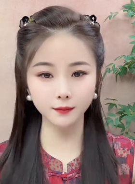 精致网纱蝴蝶结侧边小抓夹