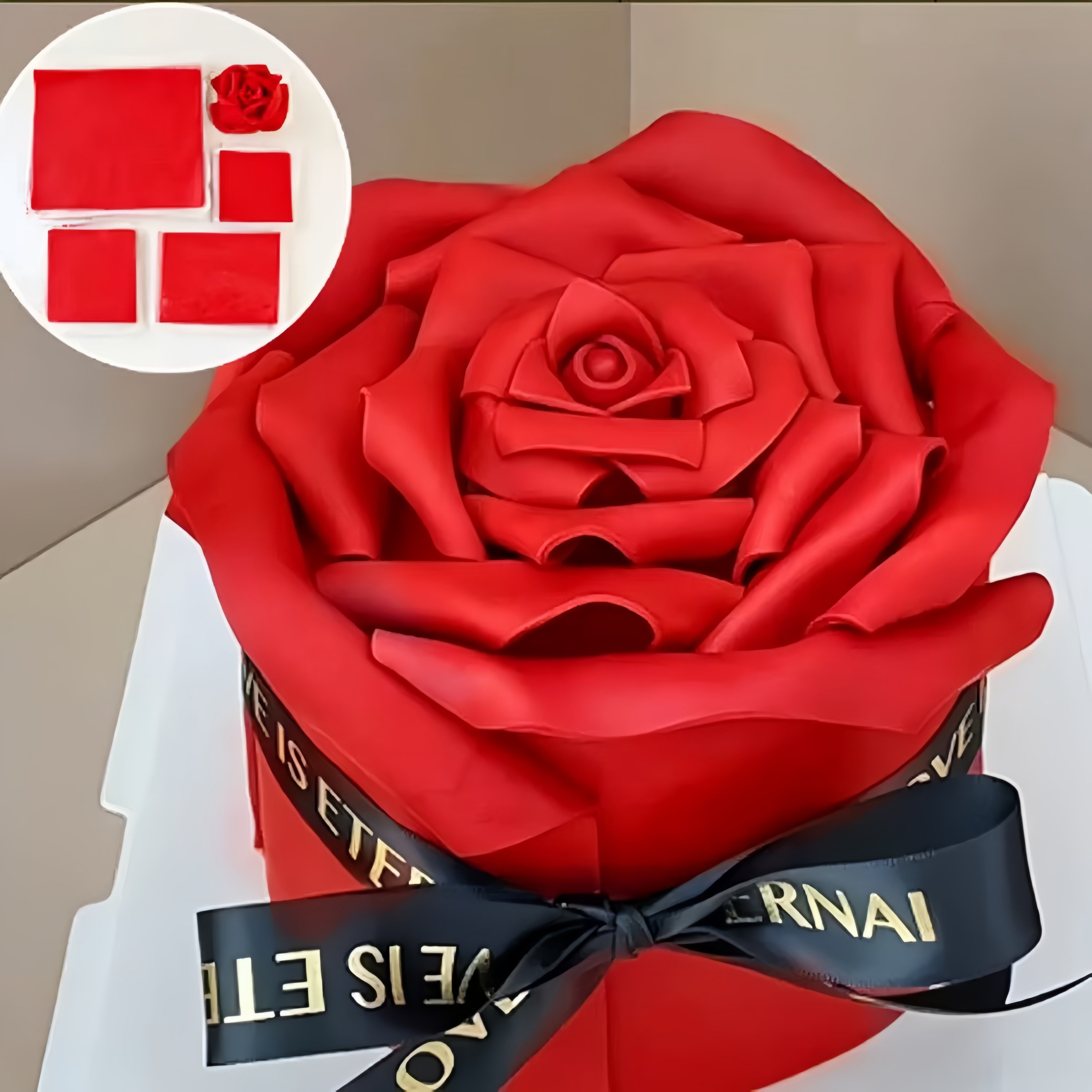 情人节520七夕巧克力蛋糕装饰摆红色玫瑰花空心爱心蛋糕甜品摆件,淘宝优惠券,粉丝福利购,淘宝优惠卷