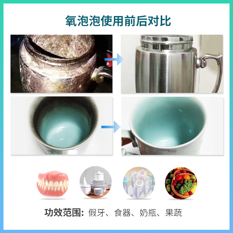 氧泡泡官方旗舰店正品鲜氧颗粒茶垢管道洗鞋清洁剂洗衣服去渍去污-图0