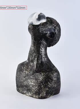 酒店大堂抽象人物雕塑售楼处大型落地摆件装饰工艺现代轻奢艺术品