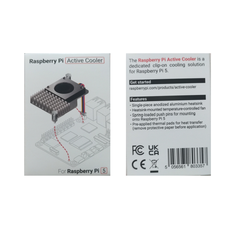 树莓派5代Pi5散热器带鼓风机 主动冷却Active Cooler官方原装风扇 - 图1