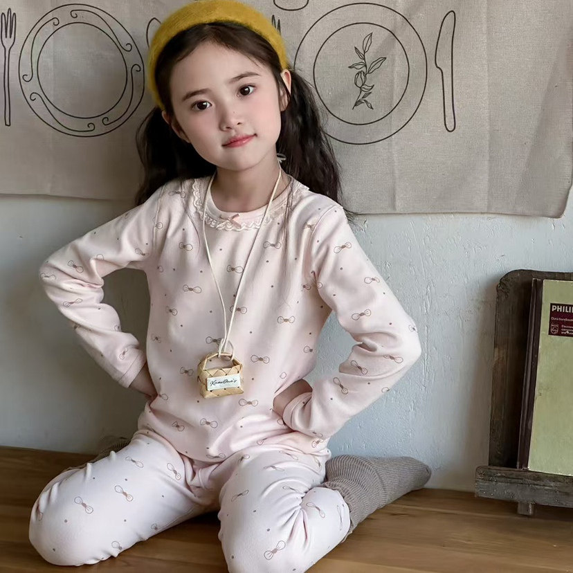 可乐梨2025秋冬男女童儿童宝宝中大童抗菌卡通睡衣家居服秋衣套装,淘宝优惠券,粉丝福利购,淘宝优惠卷
