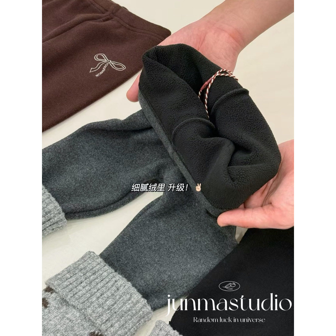 小妞大咖童装女童宝宝儿童冬装新款费尔岛风格袜套加绒打底裤长裤,淘宝优惠券,粉丝福利购,淘宝优惠卷