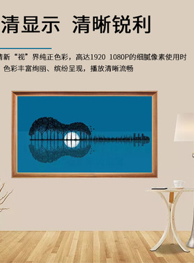 万马27寸艺术屏画框液晶广告机相框高清雾面图片智能相册展览视频