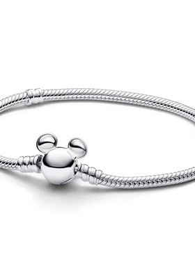 925银潘家手链珠子吊坠手链女串珠配饰diy配件蛇骨链爱心手镯手链