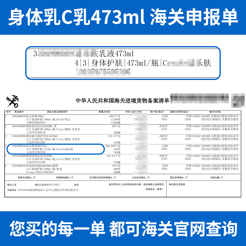 CeraVe适乐肤身体乳神经酰胺c乳保湿滋润秋冬润肤乳面霜乳液473ml - 图0