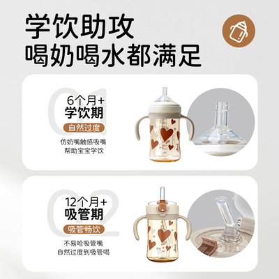 foogo宽口径PPSU瓶身330ML奶瓶