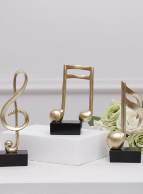 五线谱音符钢琴摆件装饰品