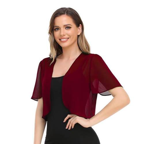 tops shrug wraps bridal ups cardigan elegant bolero shrug - 图1