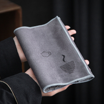 Tea towel suction upscale tea cloth tea cushion high-end tea table cloth dry tea towel to raise pot towel tea table special suction towels