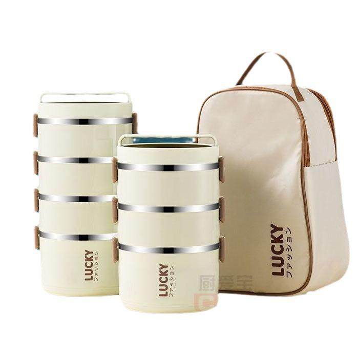 新款不锈钢便当盒高颜值带盖上班族带饭碗in风保温饭盒分隔式餐盒,淘宝优惠券,粉丝福利购,淘宝优惠卷