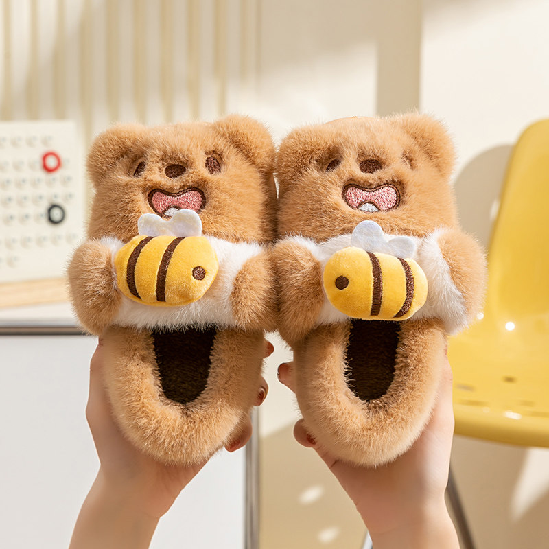 儿童棉拖鞋冬季女童男童包跟猫咪宝宝毛拖鞋室内家居保暖女孩棉鞋,淘宝优惠券,粉丝福利购,淘宝优惠卷
