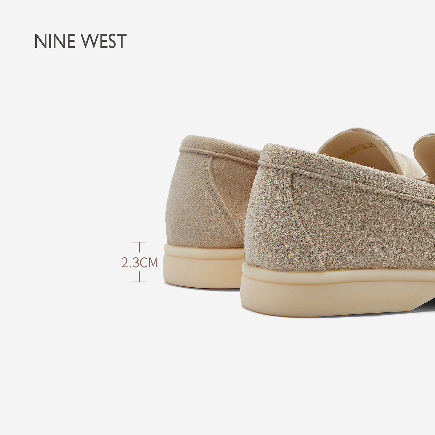 Nine West/玖熙2025春季新款乐福鞋女复古流苏吊坠平底通勤单鞋女