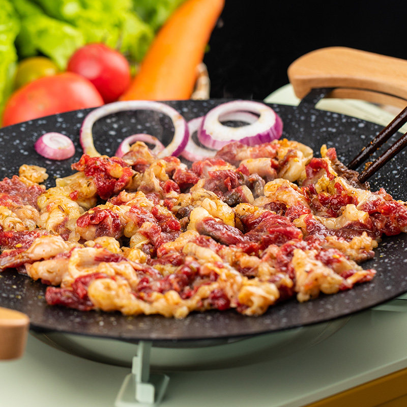 齐函杨佳东北齐齐哈尔烤肉拌肉食材 齐函杨佳生牛肉