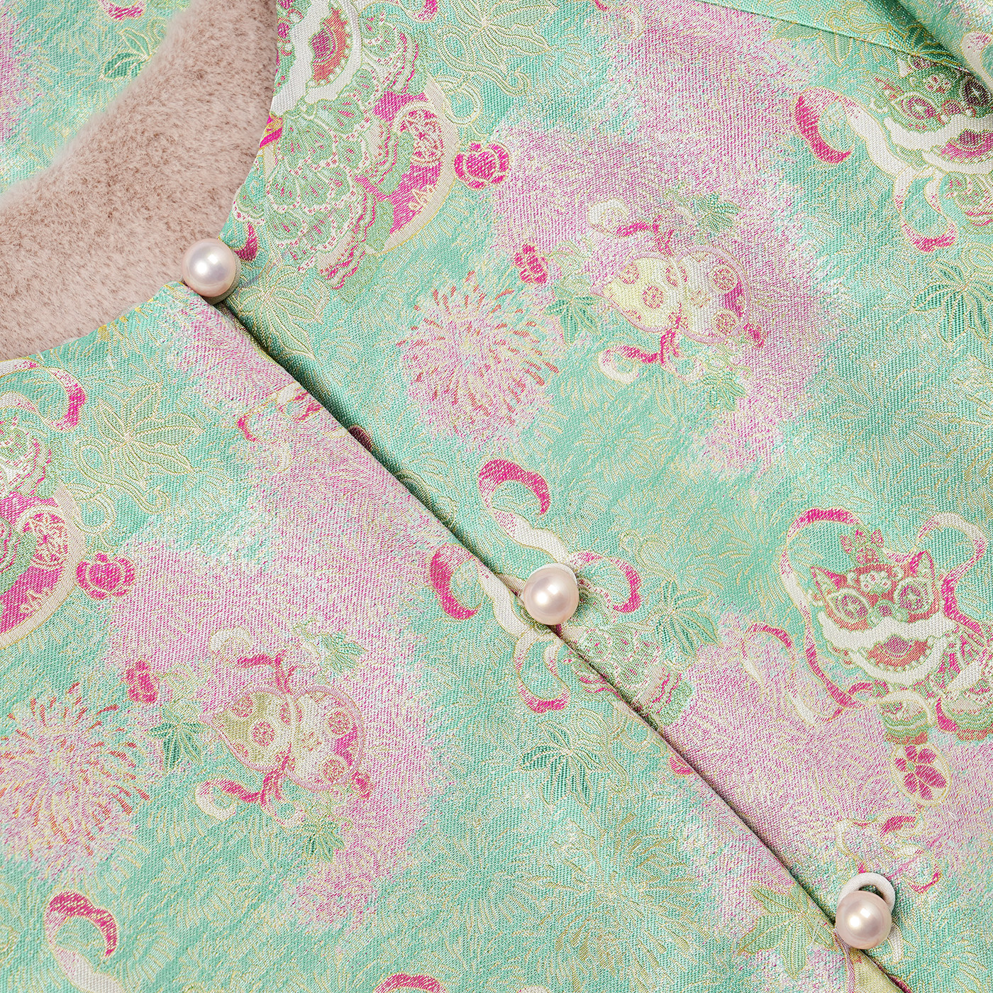 依山锦新中式宋锦100桑蚕丝外套棉服国风上衣YSW5174,淘宝优惠券,粉丝福利购,淘宝优惠卷