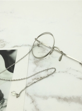 单片眼镜怪盗基德阿蒙单只半边单边眼镜复古英伦夹眼鼻式有度数