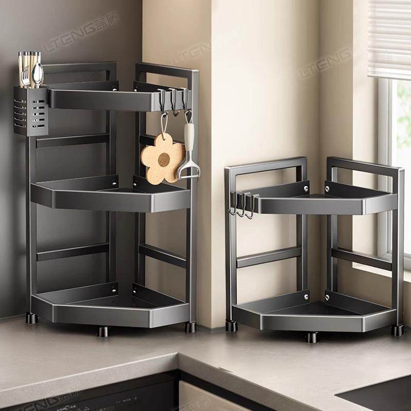 厨房不锈钢调料置物架家用多功能免打孔油盐酱醋瓶调味瓶收纳架子,淘宝优惠券,粉丝福利购,淘宝优惠卷