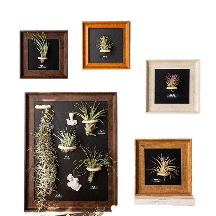 空气凤梨相框摆台复古高级感空框挂墙方形中古磁吸冰箱贴装饰画框,淘宝优惠券,粉丝福利购,淘宝优惠卷