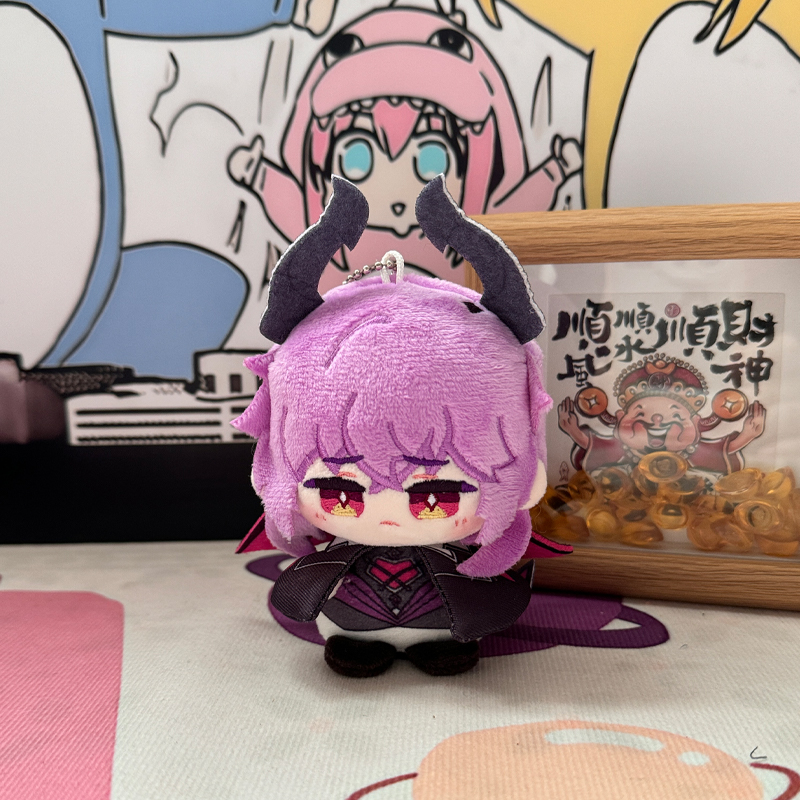 原神菲林斯杜林法尔伽哥伦比娅动漫周边毛绒公仔坐姿娃娃挂件玩偶 - 图3