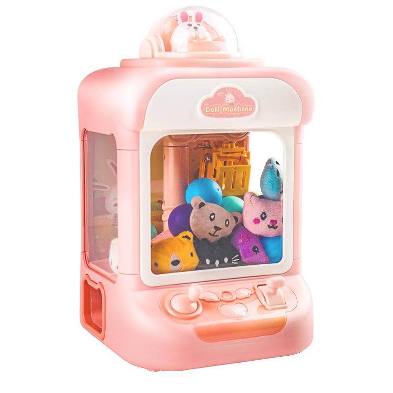 儿童抓娃娃机小型家用迷你夹公仔机投币扭蛋糖果球吊男孩女孩玩具,淘宝优惠券,粉丝福利购,淘宝优惠卷