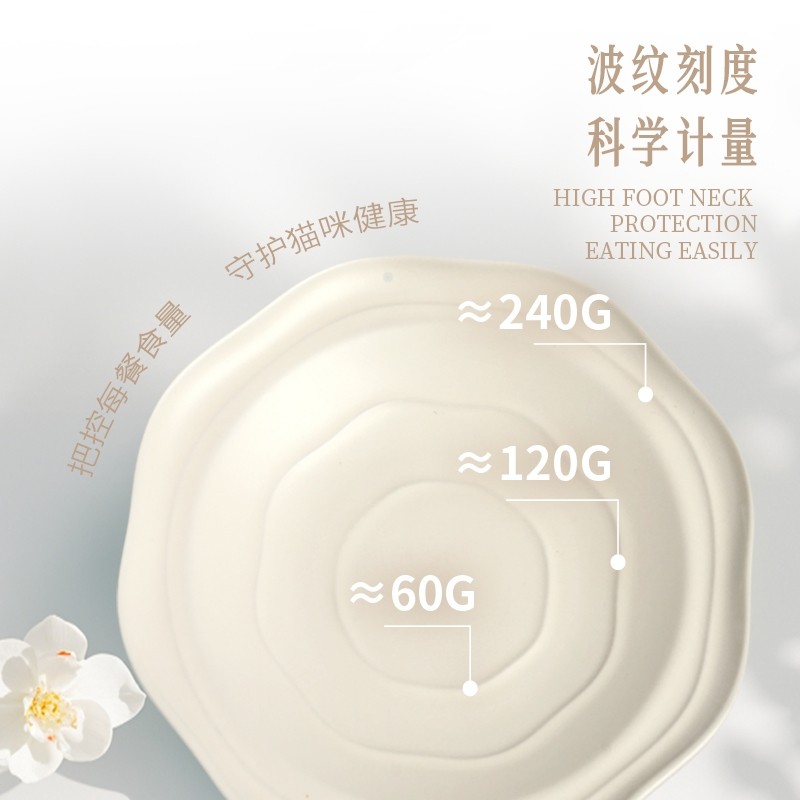 观复猫xHulululo猫碗陶瓷护颈猫食盆猫粮碗慢食碗宠物用品,淘宝优惠券,粉丝福利购,淘宝优惠卷