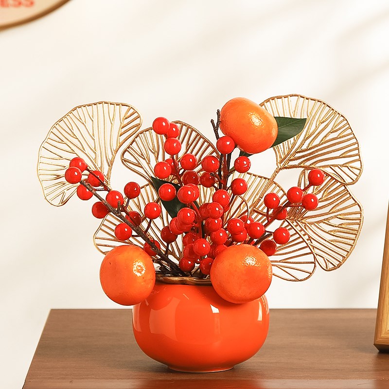 速发乔迁搬喜柿柿如意摆布之新家入宅仪式新居件置客厅家居装饰礼 - 图2