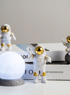 速发厅意宇装员小摆件办公室桌面太空人客创儿童房家居航饰品生日
